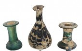 FOUR PIECE ROMAN GLASS GROUPFo
