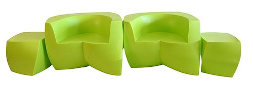 FOUR PIECE SET OF HELLER THE