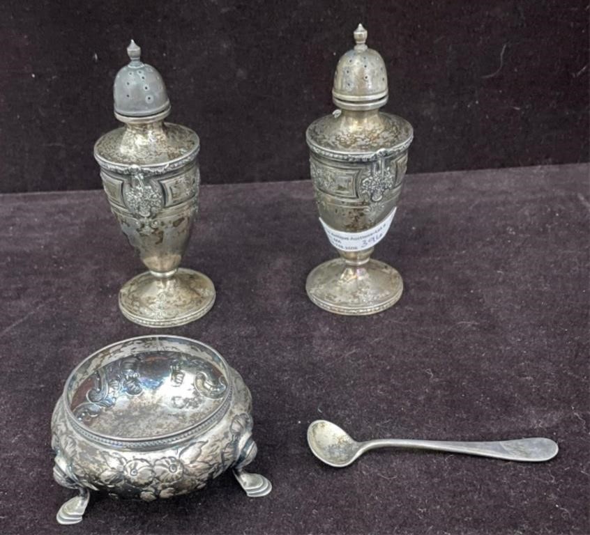 FOUR-PIECE SILVER LOT. TO