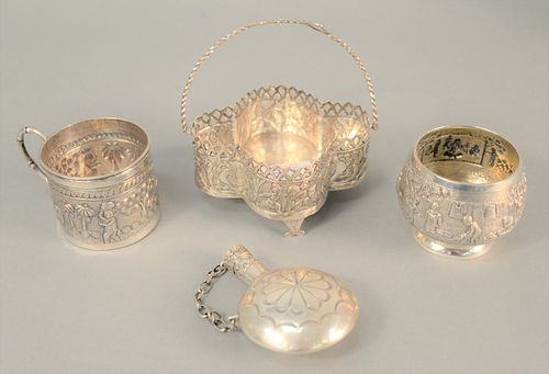 FOUR-PIECE SILVER LOT TO INCLUDE