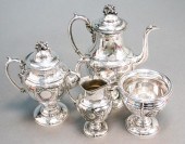 FOUR-PIECE SILVERPLATE 'MEDALL