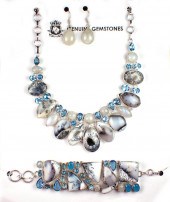 FOUR PIECE STERLING SILVER JEW