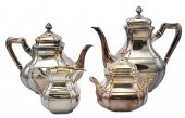 FOUR PIECE STERLING SILVER TEA
