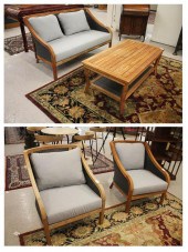 FOUR-PIECE TEAK AND OUTDOOR WI