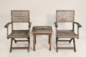FOUR PIECE TEAK LOTFour Piece
