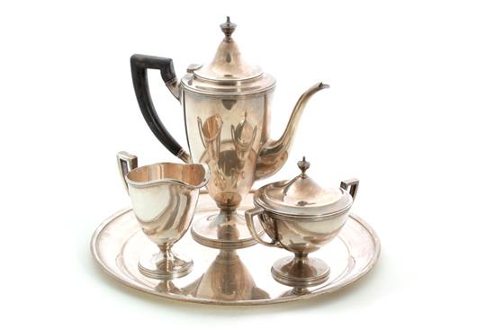 FOUR-PIECE TIFFANY STERLING TEA