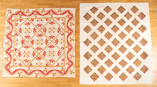 FOUR PIECED QUILTS, LATE 19TH