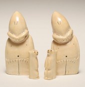 Four pieces Alaskan ivory, Bil