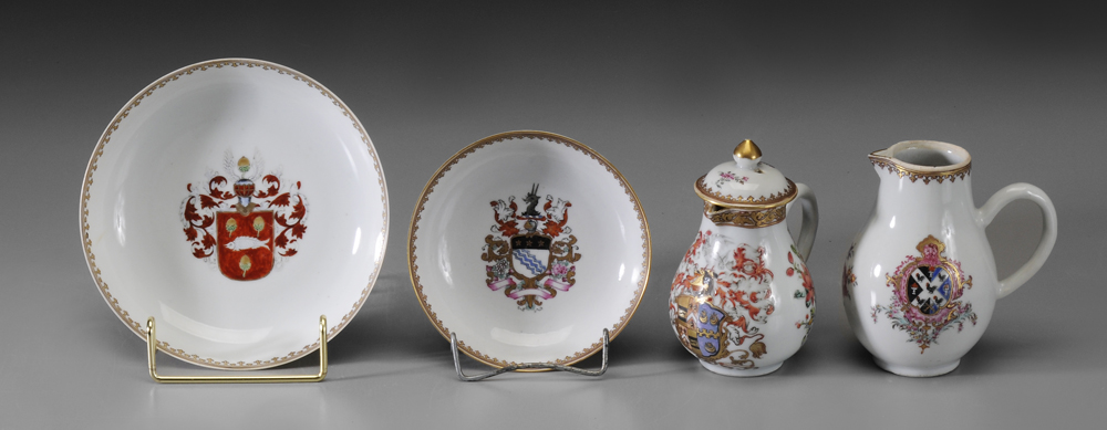 Four Pieces Armorial Export