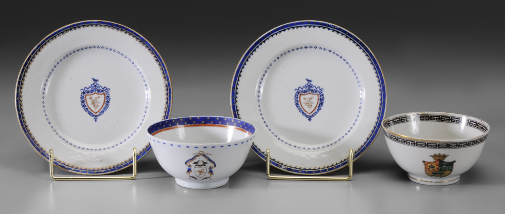 Four Pieces Armorial Export