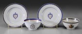 Four Pieces Armorial Export Po