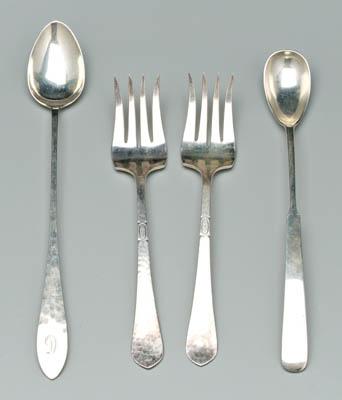 Four pieces Arts and Crafts