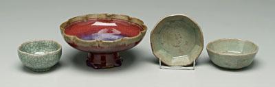 Four pieces Asian pottery: