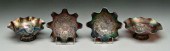 Four pieces carnival glass: al