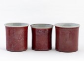 FOUR PIECES, CHINESE OXBLOOD P
