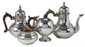 FOUR PIECES ENGLISH SILVER HOL