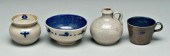 Four pieces Jugtown pottery, a
