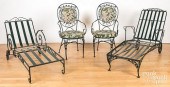 FOUR PIECES METAL PATIO FURNIT