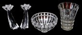 FOUR PIECES OF 20TH C. CLEAR C