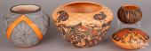 FOUR PIECES OF ACOMA INDIAN PO