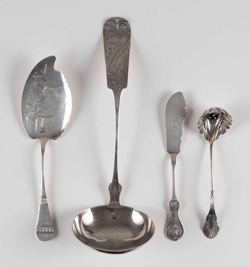 FOUR PIECES OF AMERICAN SILVER