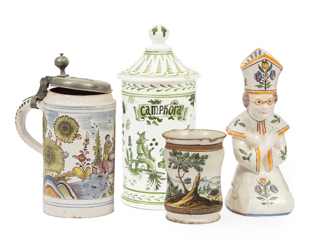FOUR PIECES OF ANTIQUE