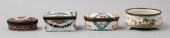 FOUR PIECES OF BILSTON ENAMELE