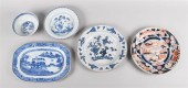FOUR PIECES OF CHINESE BLUE AN