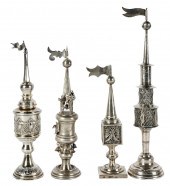 FOUR PIECES OF CONTINENTAL SIL