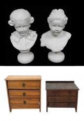 FOUR PIECES OF DECORATIVE ARTS