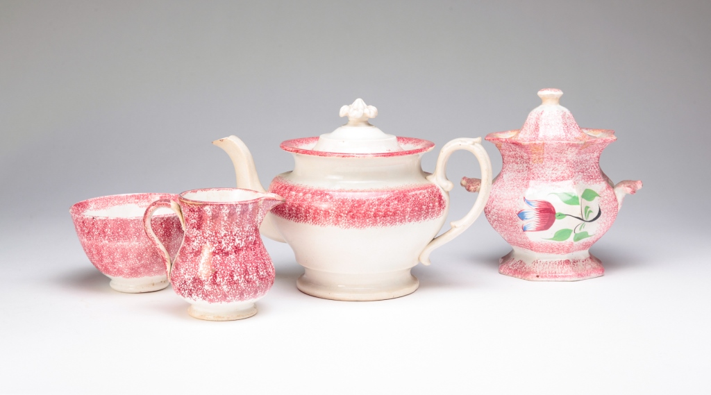 FOUR PIECES OF ENGLISH RED
