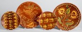 FOUR PIECES OF FOLTZ REDWAREFo