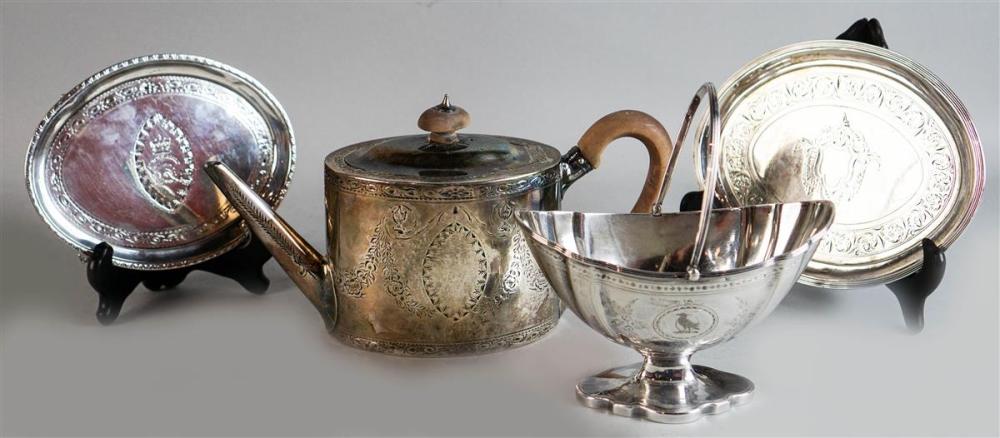 FOUR PIECES OF GEORGIAN AND LATER