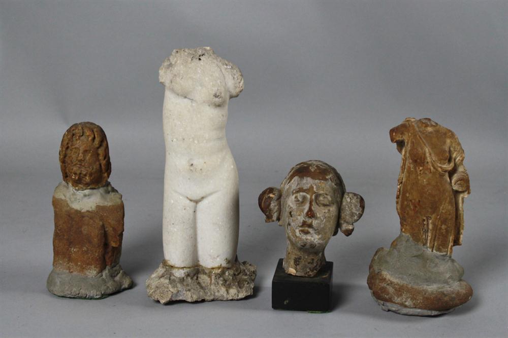 FOUR PIECES OF HELLENIC STONE