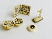 FOUR PIECES OF IVORY.  Europea