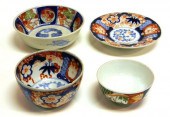 Four pieces of Japanese Imari