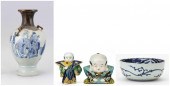 FOUR PIECES OF JAPANESE PORCEL