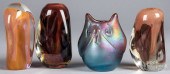 FOUR PIECES OF LABINO ART GLAS
