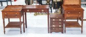 FOUR PIECES OF MAHOGANY FURNIT