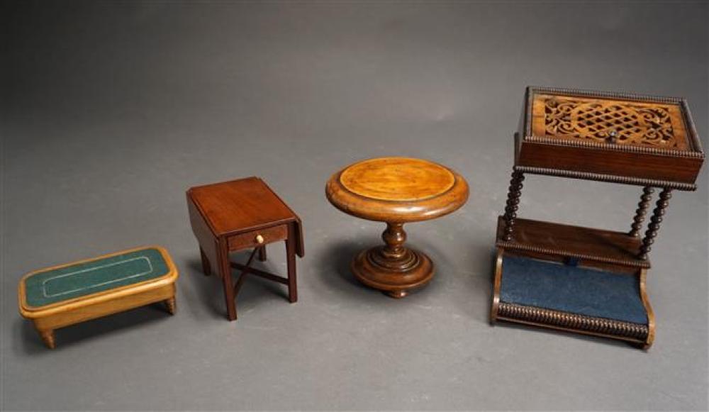 FOUR PIECES OF MINIATURE 'TURE'