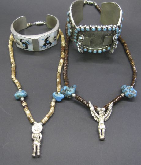 Four Pieces of Navajo, Heishi,