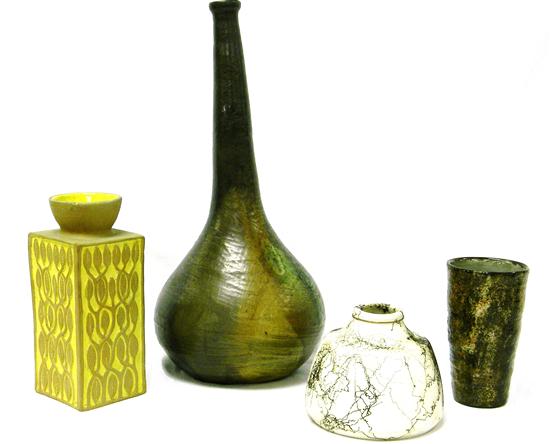 Four pieces of pottery including: