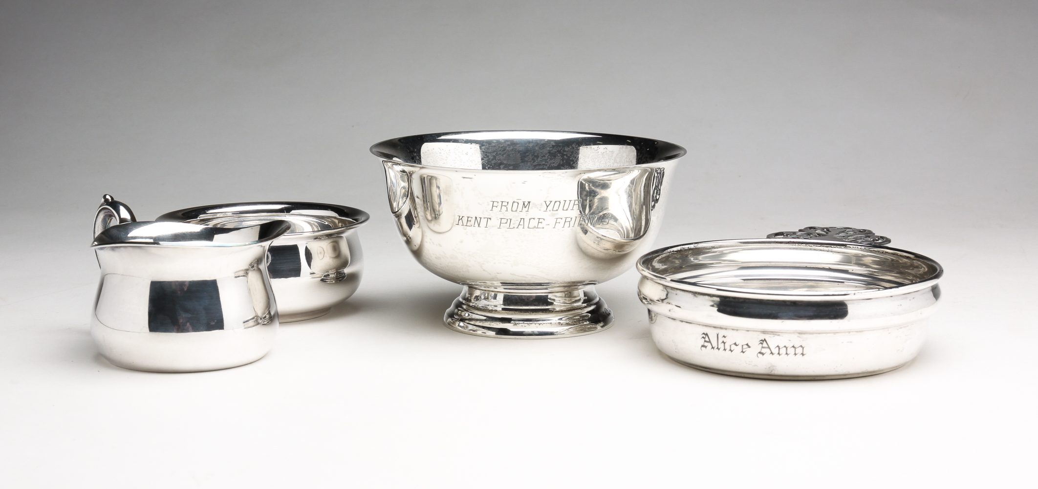 FOUR PIECES OF SILVER. American and