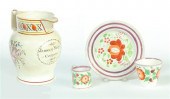 FOUR PIECES OF SOFTPASTE PORCE