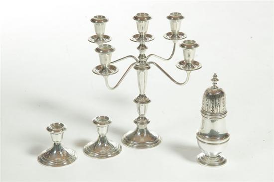 FOUR PIECES OF STERLING.  American