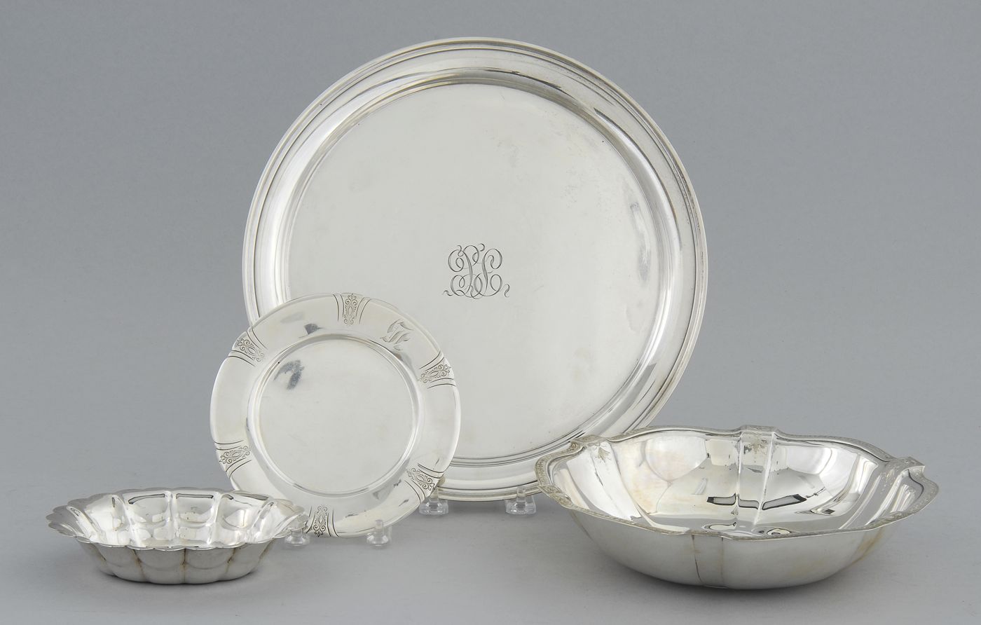 FOUR PIECES OF STERLING SILVER
