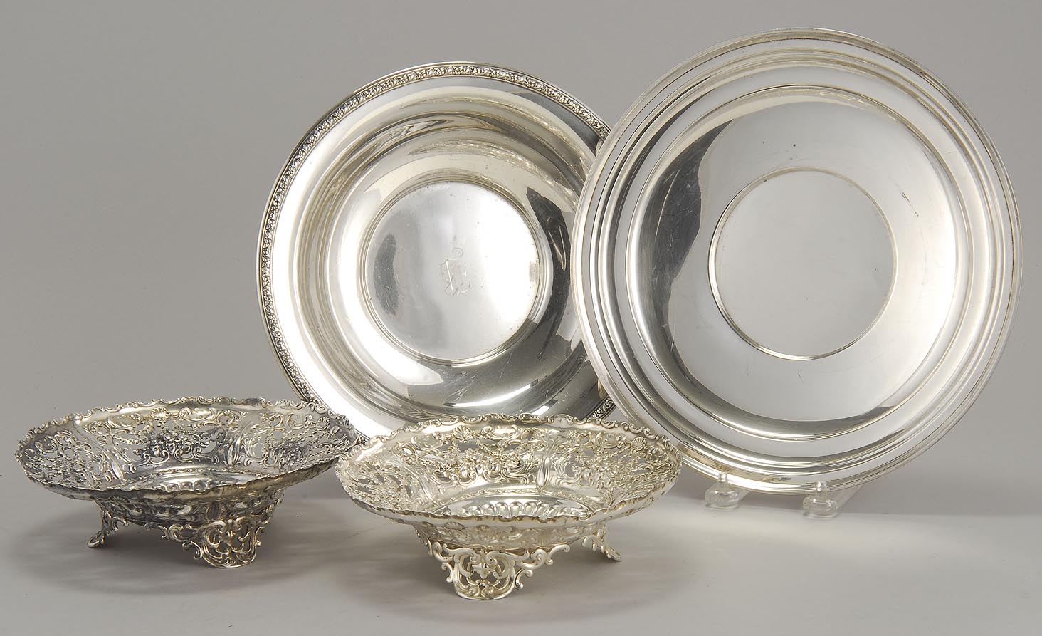 FOUR PIECES OF STERLING SILVER
