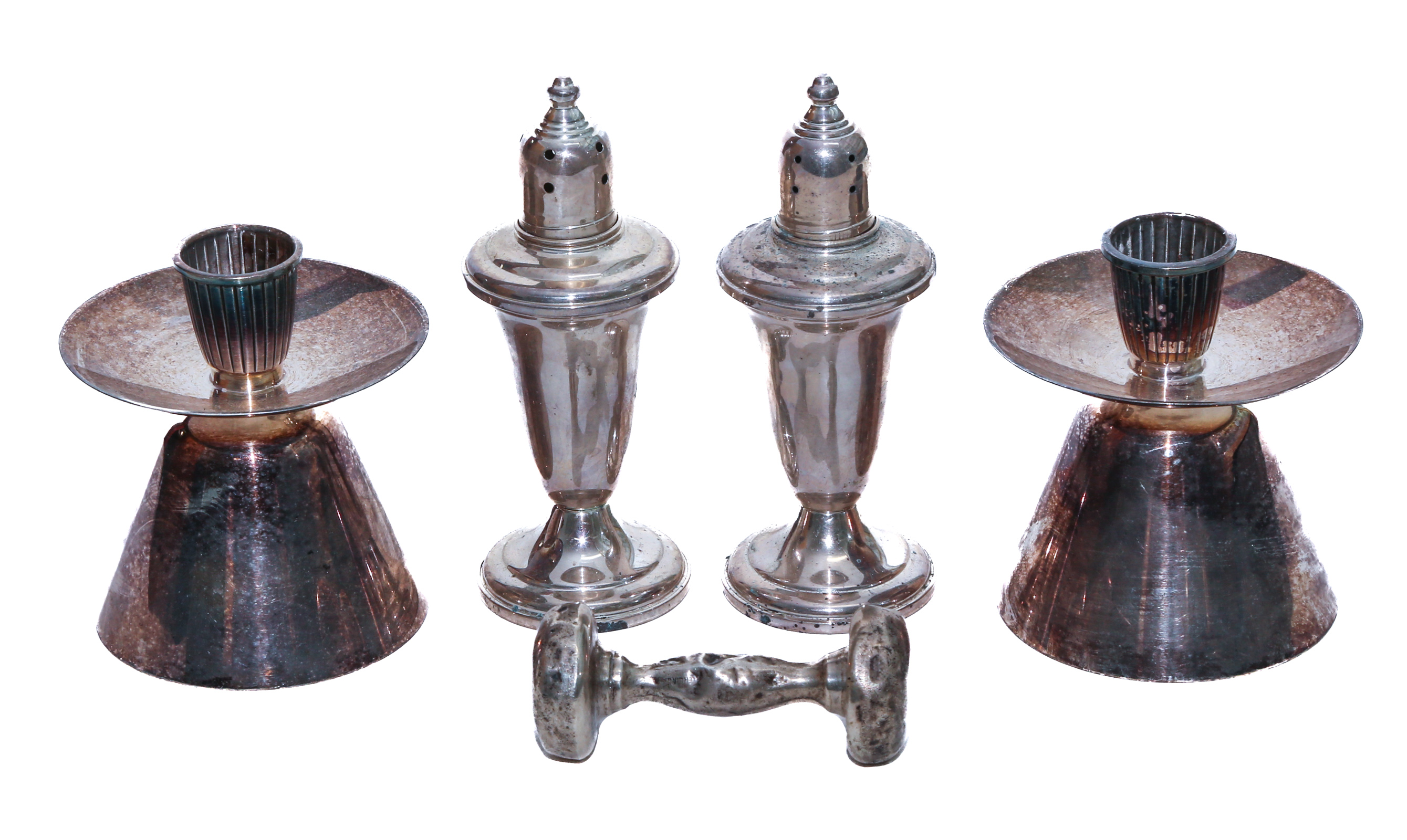 FOUR PIECES OF STERLING SILVER 19