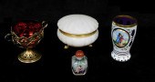 FOUR PIECES OF TABLEWARE INCLU