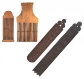 FOUR PIECES OF TREENWARE 18TH